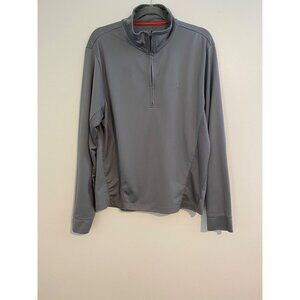 Old Navy Men's Grey 1/4 Zip Pullover Knit Long Sleeve Size L Casual Activewear